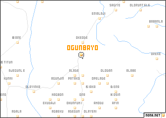 map of Ogunbayo