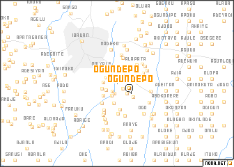 map of Ogundepo