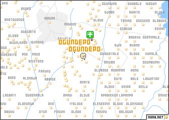 map of Ogundepo