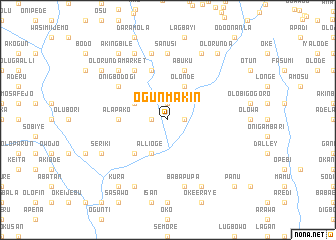map of Ogunmakin