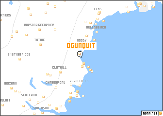 map of Ogunquit