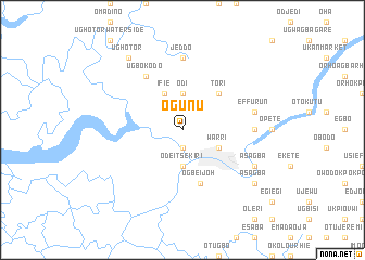 map of Ogunu