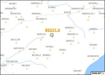 map of Oğuzlu