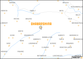 map of Ohaba Romînă