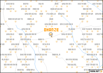 map of Ohanze