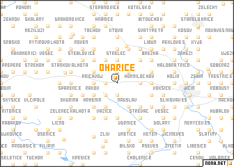 map of Ohařice