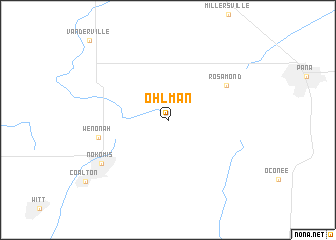 map of Ohlman