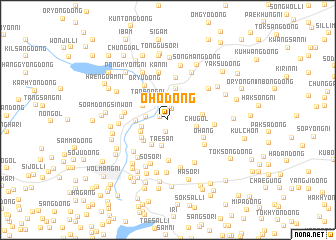 map of Ŏho-dong