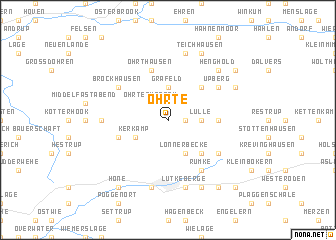map of Ohrte