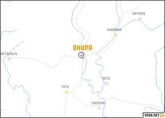 map of Ohura