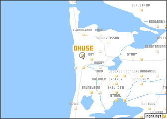 map of Øhuse