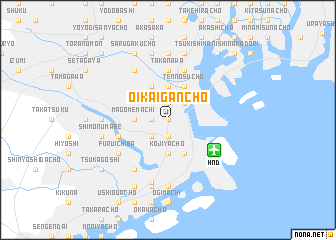 map of Ōi-Kaiganchō