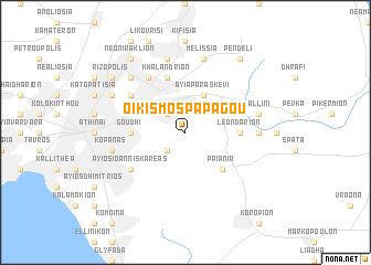 map of Oikismós Papágou
