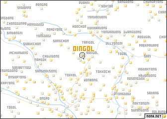 map of Oin-gol