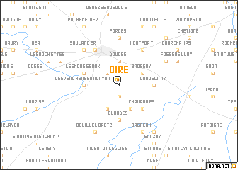 map of Oiré