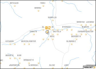 map of Oiz