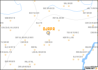 map of Ojapa