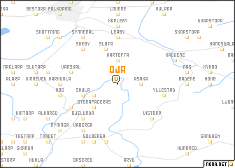 map of Öja