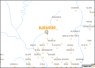 map of Ojediran