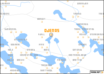 map of Öjenäs