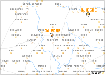 map of Ojiegbe