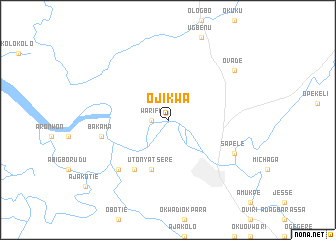 map of Ojikwa