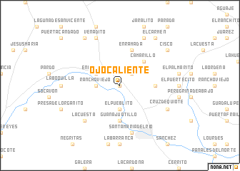 map of Ojo Caliente