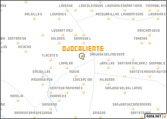 map of Ojo Caliente