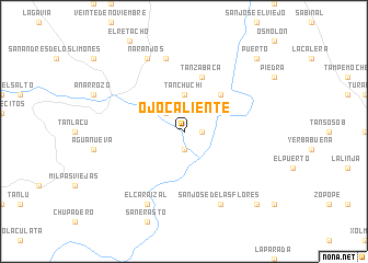 map of Ojo Caliente