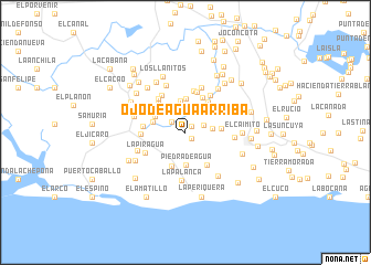 map of Ojo de Agua Arriba