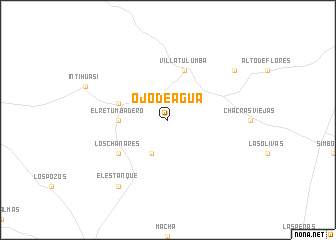 map of Ojo de Agua