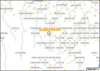 map of Ojo de Agua