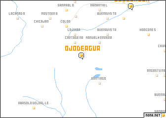 map of Ojo de Agua