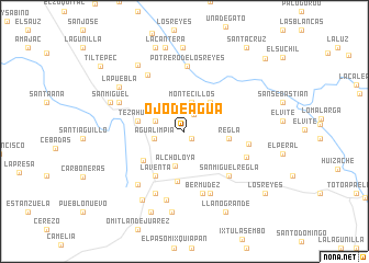 map of Ojo de Agua