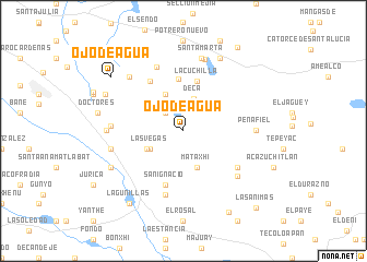 map of Ojo de Agua