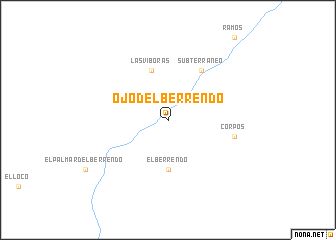 map of Ojo del Berrendo