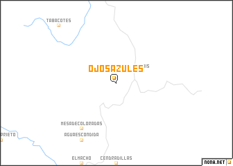 map of Ojos Azules