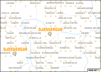 map of Ojos de Agua
