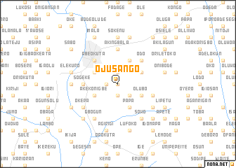 map of Ojusango