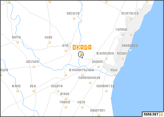 map of Okada