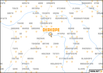 map of Okakope