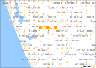 map of Okanduwa