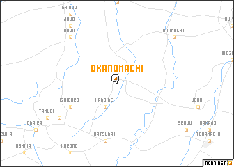 map of Okanomachi