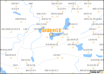 map of Okarpice