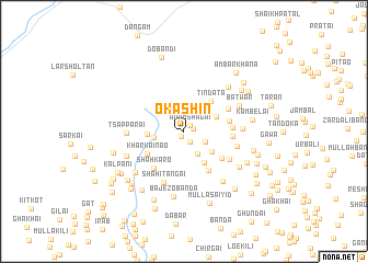 map of Okashīn