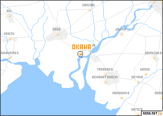 map of Ōkawa