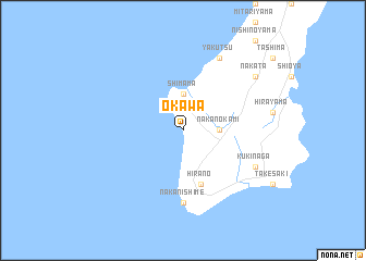 map of Ōkawa