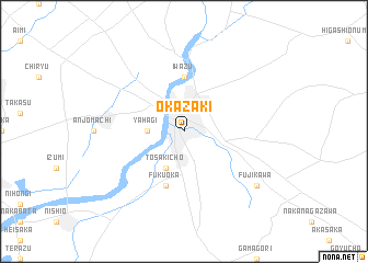 map of Okazaki