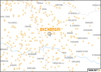 map of Okchŏng-ni