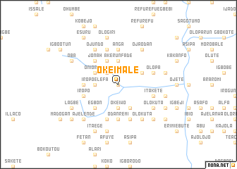 map of Oke Imale